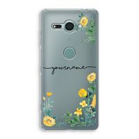 Gele bloemen: Sony Xperia XZ2 Compact Transparant Hoesje