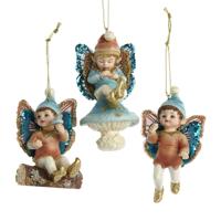 3.5 inch Magical Woods Little Boy Fairy Orn 3/Asstd. 8,382x3,81x3,81 cm kerstornament - Kurt s adler