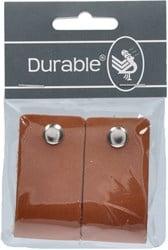 Durable Leren Label (2 stuks) 004 Dark Brown