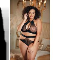 Allure Kant Halter Top Backless Panty Set