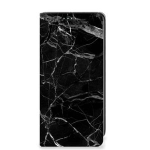 Samsung Galaxy A41 Standcase Marmer Zwart - Origineel Cadeau Vader