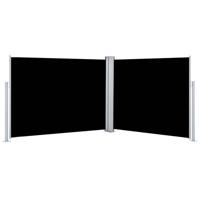 vidaXL Windscherm uittrekbaar 140x1000 cm zwart - thumbnail