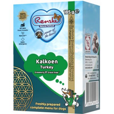 Renske Graanvrij vers bereid kalkoen hypoallergeen natvoer hond (tetrapak) 24 x 375 g
