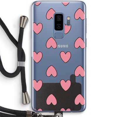 Ondersteboven verliefd: Samsung Galaxy S9 Plus Transparant Hoesje met koord