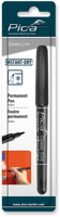 Pica 534/46 permanent pen | 1,0mm | rond | zwart | blister - pi53446sb