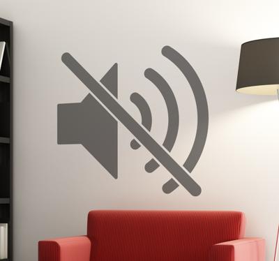Decoratieve stilte icon Muursticker