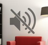 Decoratieve stilte icon Muursticker