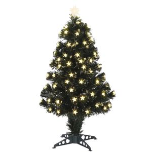 Tweedekans kerstboom - fiber - 90 cm - met sterren lampjes   -