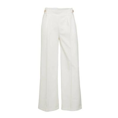 LOLALIZA wide leg broek wit