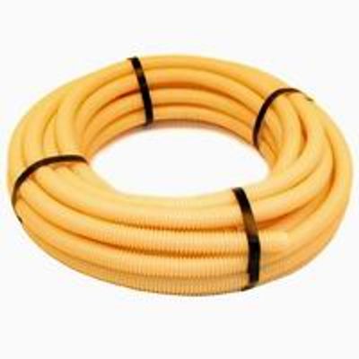 Flexibele buis 19mm 20M creme