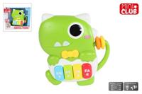 Mini Club dierenpiano dino met licht en geluid, 15cm