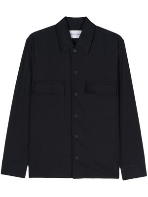 Calvin Klein Blouse met puntige kraag - Blauw Calvin Klein Blouse met puntige kraag - Blauw