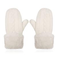 LGT JWLS Witte Gebreide Dameswanten - Warm en Comfortabel