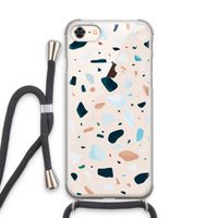 Terrazzo N°13: iPhone 7 Transparant Hoesje met koord
