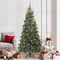 VidaXL Kunstmatige inklapbare kerstboom groen 210 cm pe en pvc