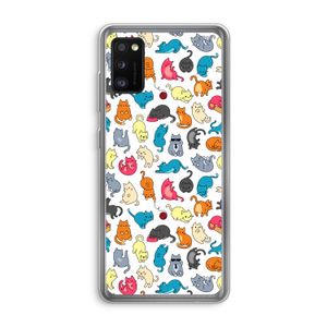 Kleurrijke katten: Samsung Galaxy A41 Transparant Hoesje