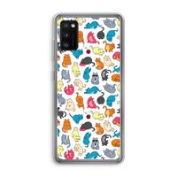 Kleurrijke katten: Samsung Galaxy A41 Transparant Hoesje
