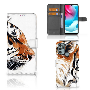 Hoesje Motorola Moto G60s Watercolor Tiger