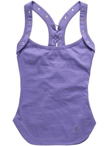 The Attico chemise en coton à détails d'œillets - Violet