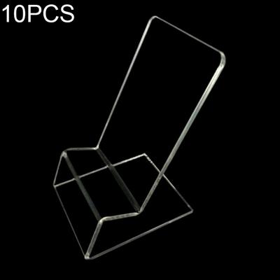 10 PCS acryl mobiele telefoon Display Stand houder voor iPhone Samsung Huawei Xiaomi andere Smartphones (transparant)