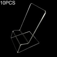 10 PCS acryl mobiele telefoon Display Stand houder voor iPhone Samsung Huawei Xiaomi andere Smartphones (transparant)