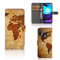 Motorola Moto E20 | E30 | E40 Flip Cover Wereldkaart