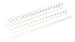 Bindrug Fellowes 10mm 21rings A4 wit 100stuks