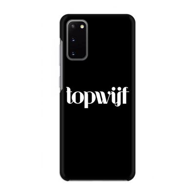 Topwijf Zwart: Volledig geprint Samsung Galaxy S20 Hoesje