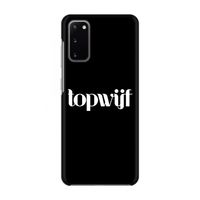 Topwijf Zwart: Volledig geprint Samsung Galaxy S20 Hoesje