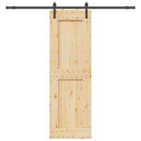 Schuifdeur met beslag 70x210 cm massief grenenhout