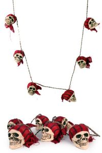 Touw met piratenschedels halloween