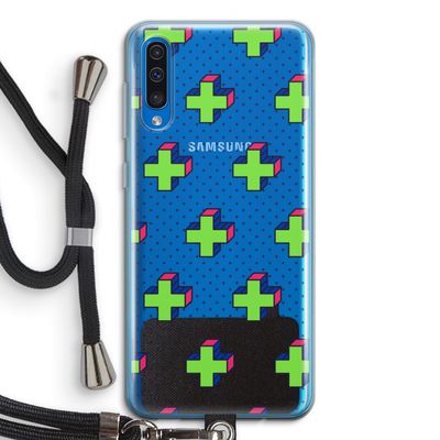 8-bit N°10: Samsung Galaxy A50 Transparant Hoesje met koord