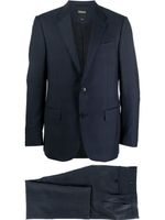 Zegna costume à veste à simple boutonnage - Bleu - thumbnail