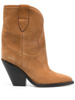 ISABEL MARANT bottines Leyane 90 mm en daim - Marron - thumbnail