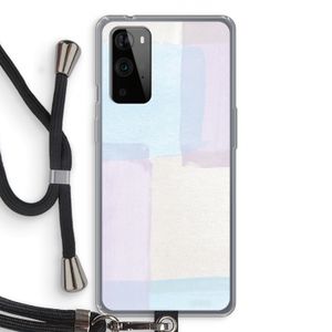 Square pastel: OnePlus 9 Pro Transparant Hoesje met koord