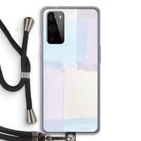 Square pastel: OnePlus 9 Pro Transparant Hoesje met koord