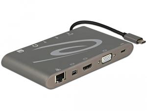 DeLOCK USB Type-C 3.1 Dockingstation 4K 30 Hz dockingstation USB-C, HDMI, SD, USB