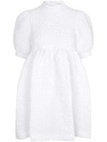 Cecilie Bahnsen robe courte Uma froncée - Blanc