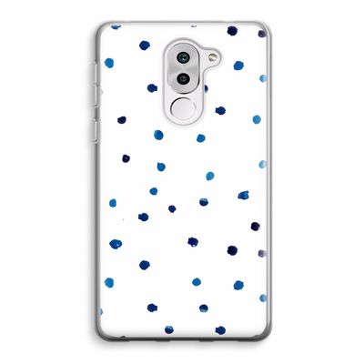 Blauwe stippen: Honor 6X Transparant Hoesje