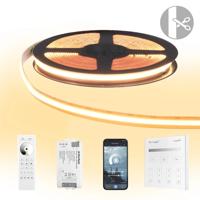21 meter warm wit led strip cob met 600 leds per meter - complete set 21 meter warm wit led strip cob met 600 leds per meter - complete set