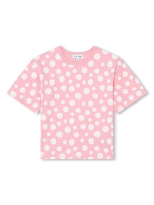 Marc Jacobs Kids t-shirt en coton à pois - Rose