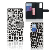 Huawei P40 Pro | Telefoonhoesje | Met pasjeshouder | Slangenprint