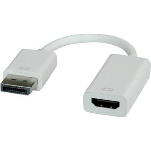 Roline 12.03.3134 DisplayPort-kabel DisplayPort / HDMI Adapterkabel DisplayPort-stekker, HDMI-A-bus 0.15 m Grijs