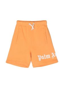 Palm Angels Kids short à logo imprimé - Orange