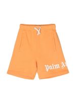 Palm Angels Kids short à logo imprimé - Orange