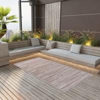 VidaXL Buitenkleed arakil 140x200 cm polypropeen taupe