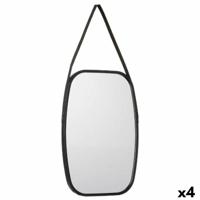 Wandspiegel 1273 Zwart 43 x 65 x 3 cm Rechthoekig (4 Stuks)
