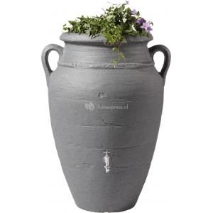 Garantia regenton amphora antraciet 250 liter met plantenbak