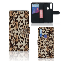 Alcatel 1S 2020 Telefoonhoesje met Pasjes Leopard - thumbnail