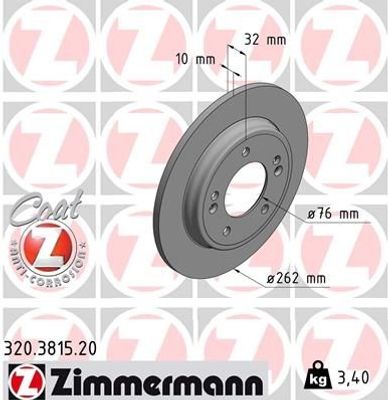 Remschijf Coat Z 320381520